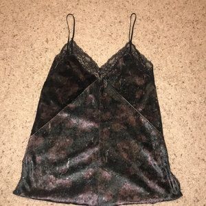 NWOT Zara Velvet Camisole